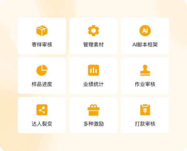 达人端与商家端协同产品界面
